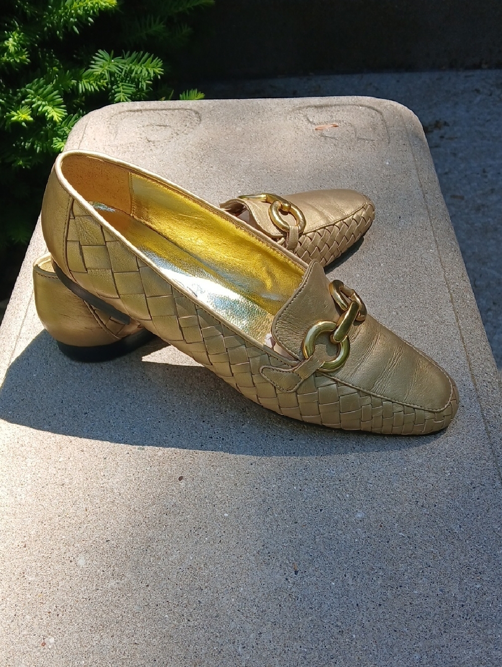 Paloma Italy Loafer, Gold Sz 8